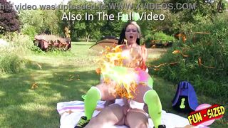 FunSize Teens - A Petite Cosplaying as a Pokemon is Fucked Outdoor - 9 image