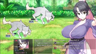 Sakura Gozen [ Hentai Game ] Ep.1 Busty SAMOURAI OUTDOOR CREAMPIE ! - 6 image