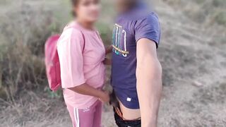 Indian College girl Tight Pussy Fuck, outdoor jaungal mms, 18 year Indian Village hot Girl hard fucking - 4 image