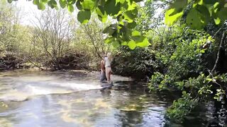 COUPLE GETS CAUGHT WHILE HE FUCKS HER IN THE ASS OUTDOOR 2of2