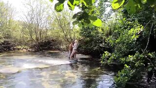 COUPLE GETS CAUGHT WHILE HE FUCKS HER IN THE ASS OUTDOOR 2of2 - 14 image