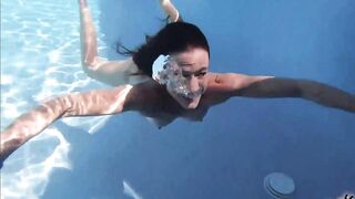 MILF Goddess Sofie Marie Creampied In Outdoor Pool Sex - 4 image