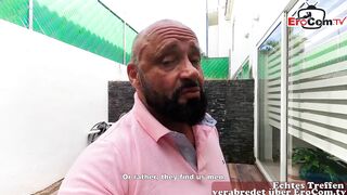 German skinny milf picked up for an outdoor sex date on the beach - 1 image