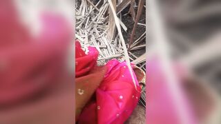 Outdoor fuck in sugarcane field to pink Saree lover - 1 image