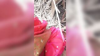 Outdoor fuck in sugarcane field to pink Saree lover - 15 image