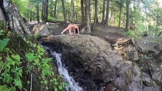 Just me doing some outdoor stretching enjoying nature. Nothing hardcore in this one! - 1 image