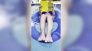 Ignoring you while I float in the pool and read my book - 3 image
