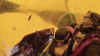 Public Blowjob in ski lift - 1 image