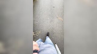 I tried to film masturbation outdoors, but I was too nervous to get an erection at all...#4 - 3 image