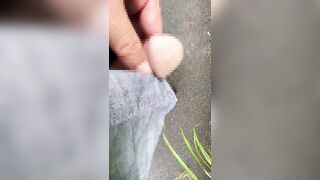 I tried to film masturbation outdoors, but I was too nervous to get an erection at all...#4 - 8 image