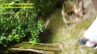 I Love Swallowing in the Forest - Sheep Watch! Public Blowjob - 2 image