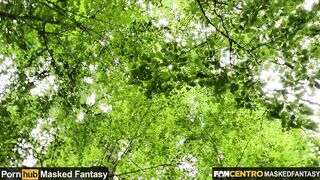 sexy leisure - hiking in the forest turns into quick pussy masturbation and a big cum load - 5 image