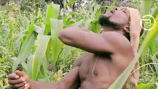 Amaka the village slut visited Okoro in the farm for quick blow job - 2 image
