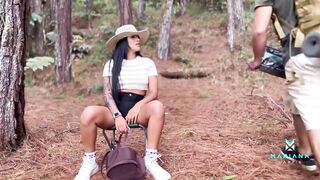 The best fuck in a forest with adult film actress Mariana Martix - HARD SEX OOTDOORS - 3 image