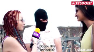 LETSDOEIT - Skinny German Slut Coco Kiss Pounded Outdoors By Masked Fan - 4 image