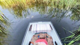 Real outdoor sex in a boat on the lake | 4K POV - 4 image