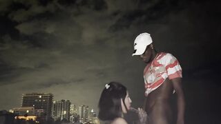 BigDaddyKJ: Mexican Slut Takes Big Black Cock On Miami Beach Preview - 3 image