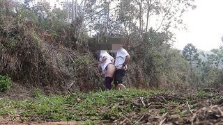 Married woman fucking outdoors with her hiking buddy. - 7 image