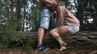 Babe Fucks in the Forest With her Boss after work, forgetting about her husband. Cheating Wife. - 2 image
