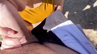 My Bf Fucks Me And Cum In My Boobs Outdoors (18 yo) - 2 image