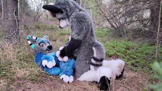 Horny furries fuck in the wild - 1 image