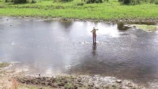 Nude bathing in Derzha-river - 10 image