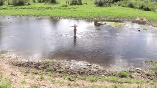 Nude bathing in Derzha-river - 13 image