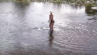 Nude bathing in Derzha-river - 15 image
