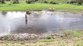 Nude bathing in Derzha-river - 8 image