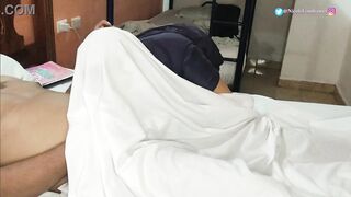 Greedy nurse likes to fuck with her patients in the hospital, this time she was caught on hidden camera / that nurse is hot / PART 1 / NicoleLondrawer / LeandroZimmer - 11 image