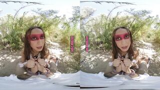 VR Conk Outdoor sex with Amazon Lady Cassie Del Isla VR Porn - 3 image