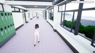 Naked Risk 3D [Hentai game PornPlay ] Exhibition simulation in public building - 11 image