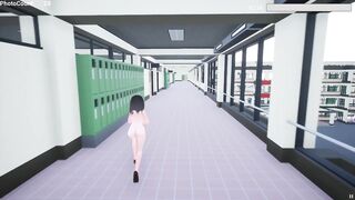 Naked Risk 3D [Hentai game PornPlay ] Exhibition simulation in public building - 13 image