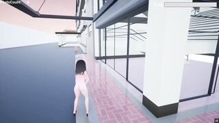 Naked Risk 3D [Hentai game PornPlay ] Exhibition simulation in public building - 6 image