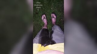 I was let out to the backyard so I could piss myself out where the dogs pee. I soaked everything POV - 6 image