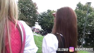Porn casting at the Oktoberfest with Franzi - public anal and bubbles with sperm walk - Aische Pervers - 4 image