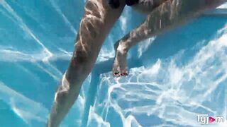 Hot blonde Tanya Virago assfucked at the pool - 8 image