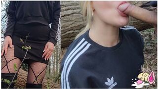 OUTDOOR Meet A Stranger In The Woods To Suck And Fuck His Big Dick Litclit69 - 1 image