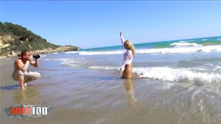 Gorgeous blonde Milf Ginger Hell gets fucked hard on the beach by Leo Galvez - 2 image