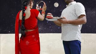 Karva Chauth Special: Newly married priya had First karva chauth sex and had blowjob under the sky - 1 image