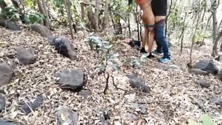 Desi couple outdoor fuck in jungle - 13 image