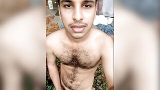Outdoor Sex Indian guy masturbating - 11 image