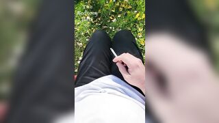 Sitting outside in the sun, until I piss myself. POV - 6 image