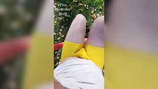 Sitting outside in the sun, until I piss myself. POV - 9 image