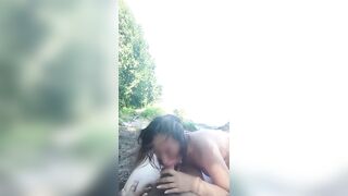 I'm fucking my girlfriend by the lake in front the fishermen - 8 image