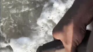 BBC FIRST NUDE BEACH EXPERIENCE AND MASTURBATION IN THE OCEAN ALMOST CAUGHT SOMEWHERE IN FLORID - 2 image