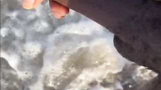 BBC FIRST NUDE BEACH EXPERIENCE AND MASTURBATION IN THE OCEAN ALMOST CAUGHT SOMEWHERE IN FLORID - 5 image