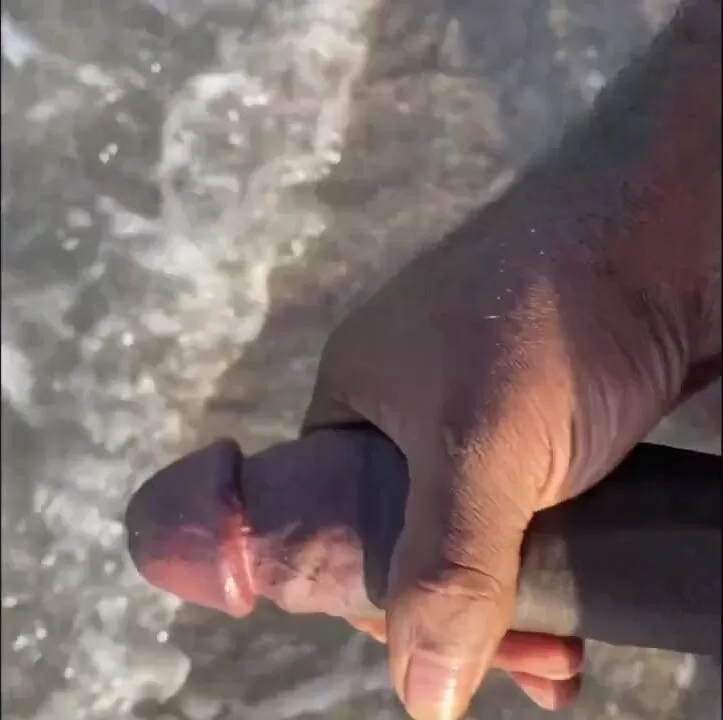 BBC FIRST NUDE BEACH EXPERIENCE AND MASTURBATION IN THE OCEAN ALMOST CAUGHT SOMEWHERE IN FLORID at OutDoorPorn picture pic