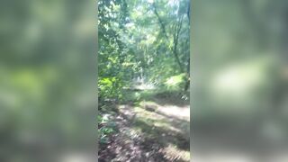 Watering the forest! Hot wife squirts, fucked hard and gets her mouth full of cum - 4 image