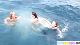 BrookeSkype Lesbian kissing nude Boat Vacation - 13 image